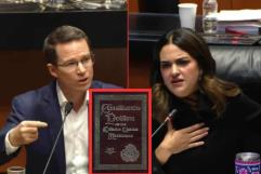 Andréa Chávez y Ricardo Anaya se enfrentan en el Senado por la Supremacía Constitucional