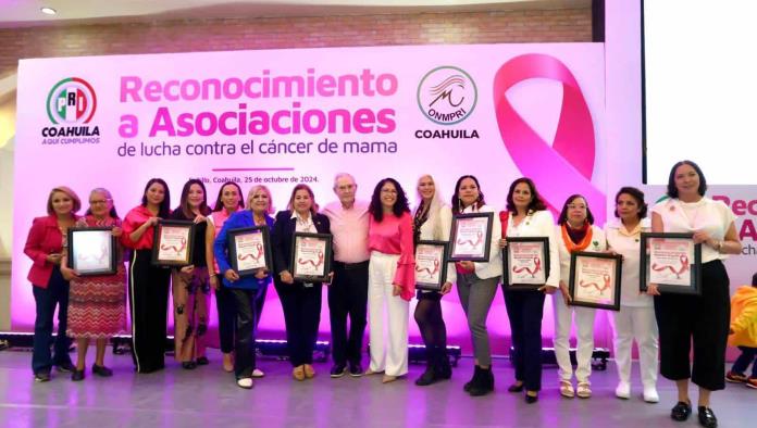 Reconoce PRI Coahuila a asociaciones que luchan contra cáncer