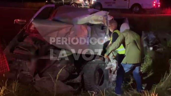 Trágico accidente en el kilómetro 68; Se impacta contra autobús