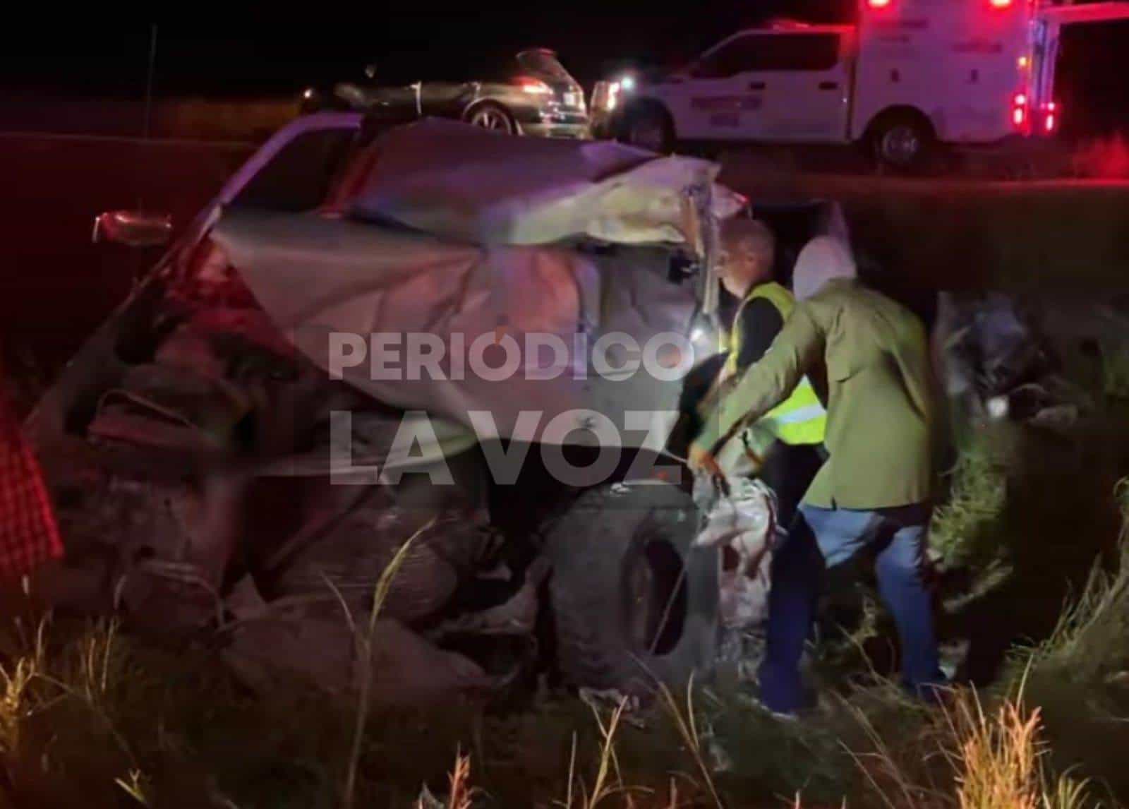 Trágico accidente en el kilómetro 68; Se impacta contra autobús