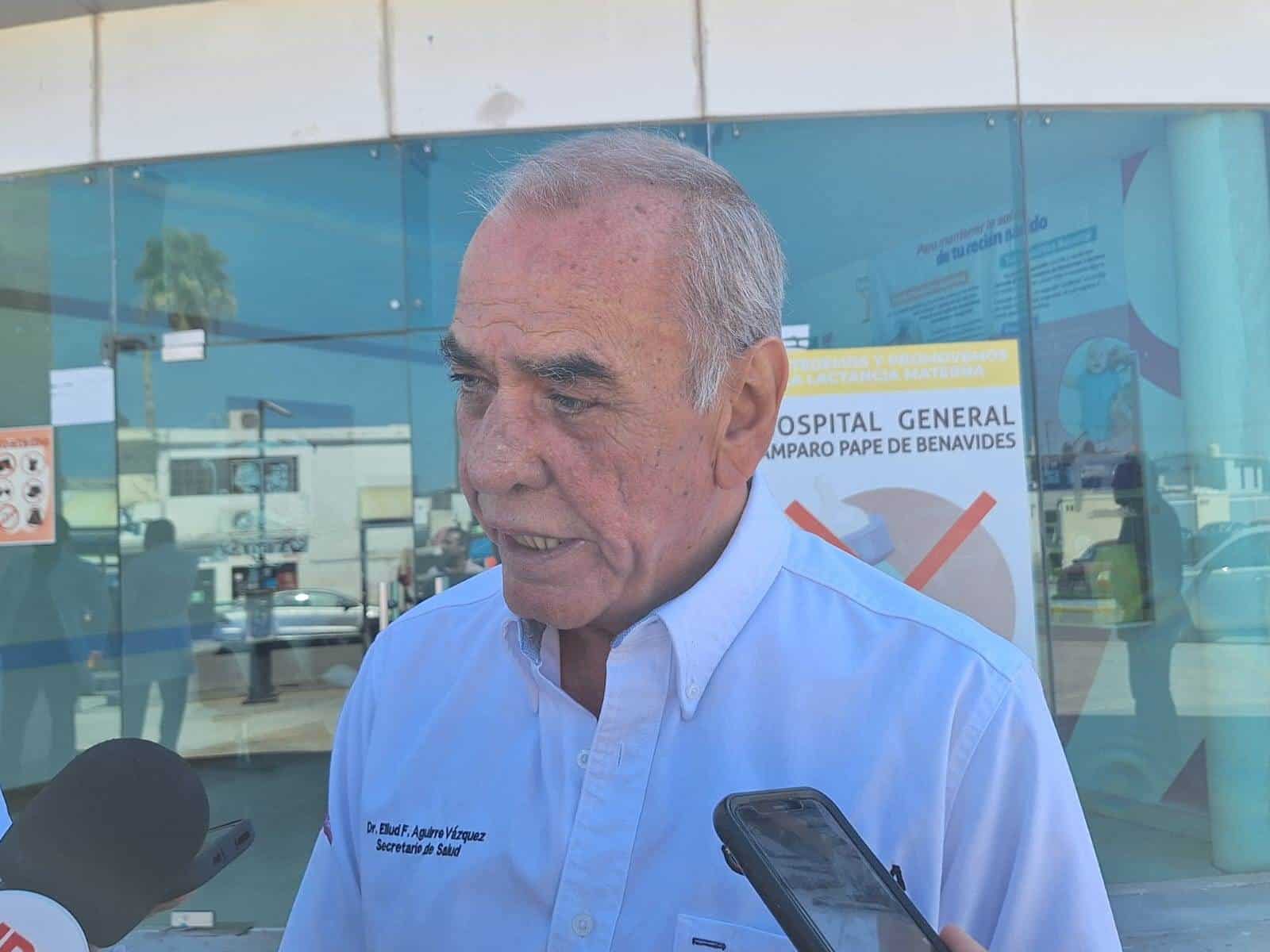 Secretario de salud en Coahuila,  Eliud Aguirre Vázquez