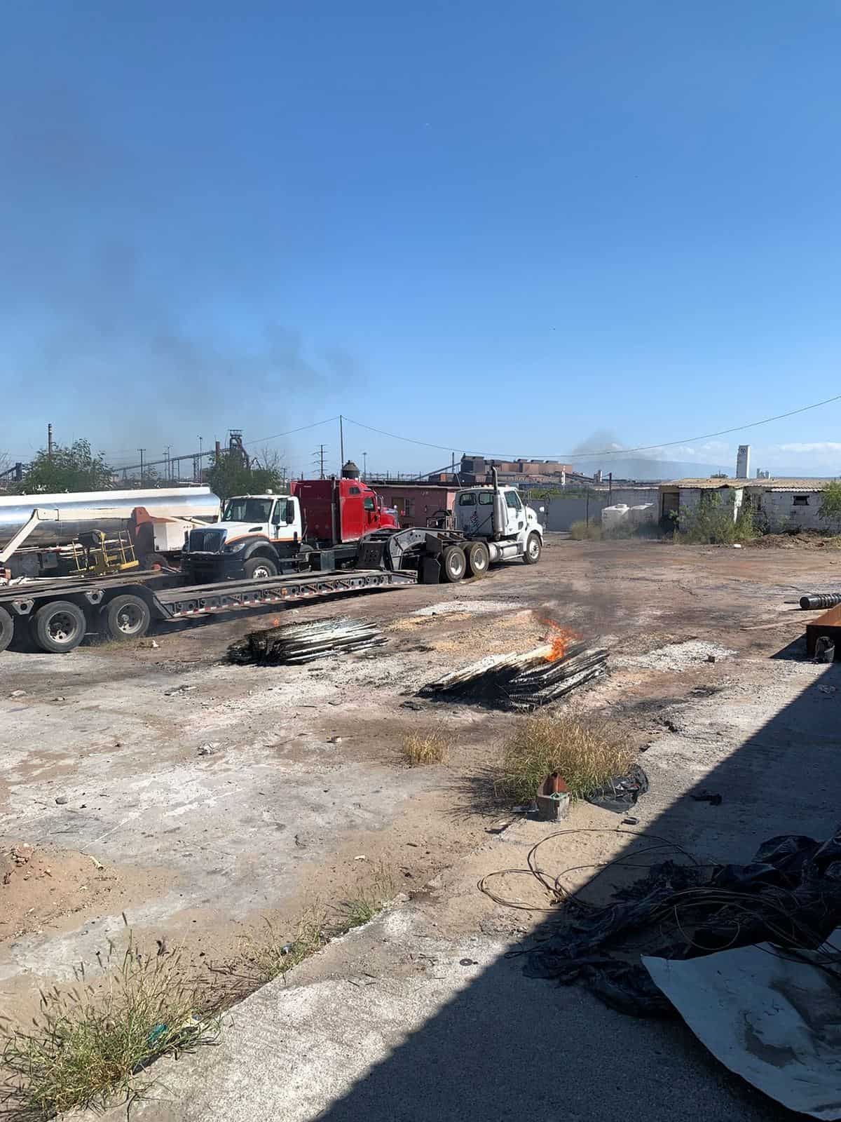 Incendio en taller moviliza a bomberos