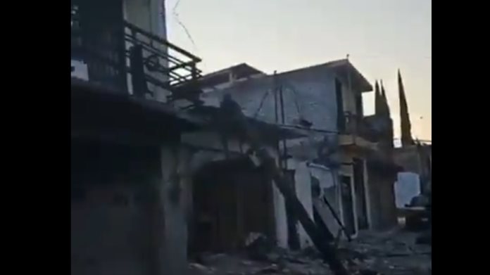 Atentado en Guanajuato dejo 10 casas destrozadas Atentado en Guanajuato dejo 10 casas destrozadas