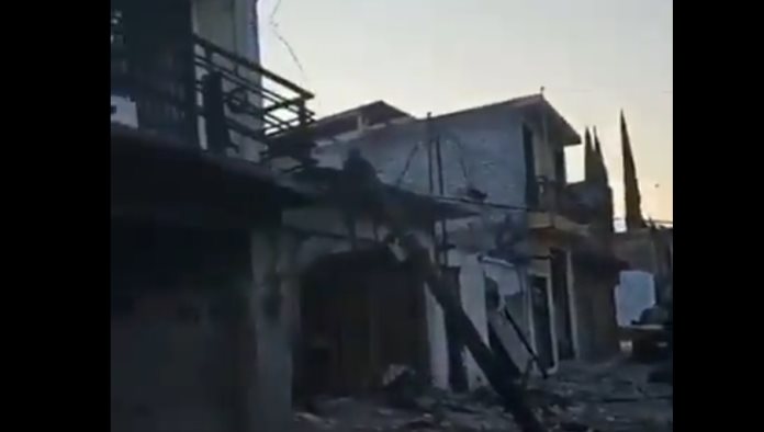 Atentado en Guanajuato dejo 10 casas destrozadas