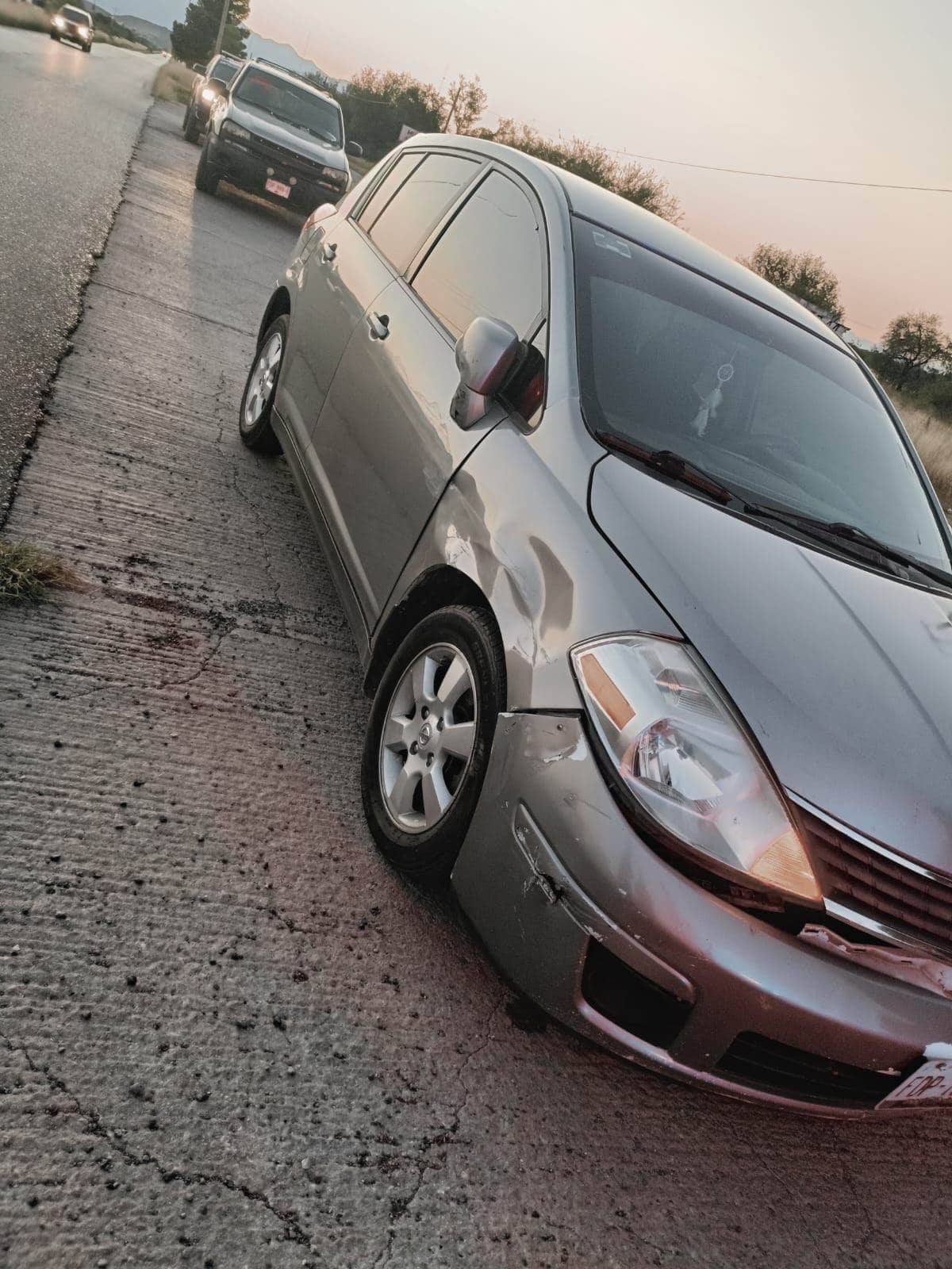 Albañil ocasiona accidente