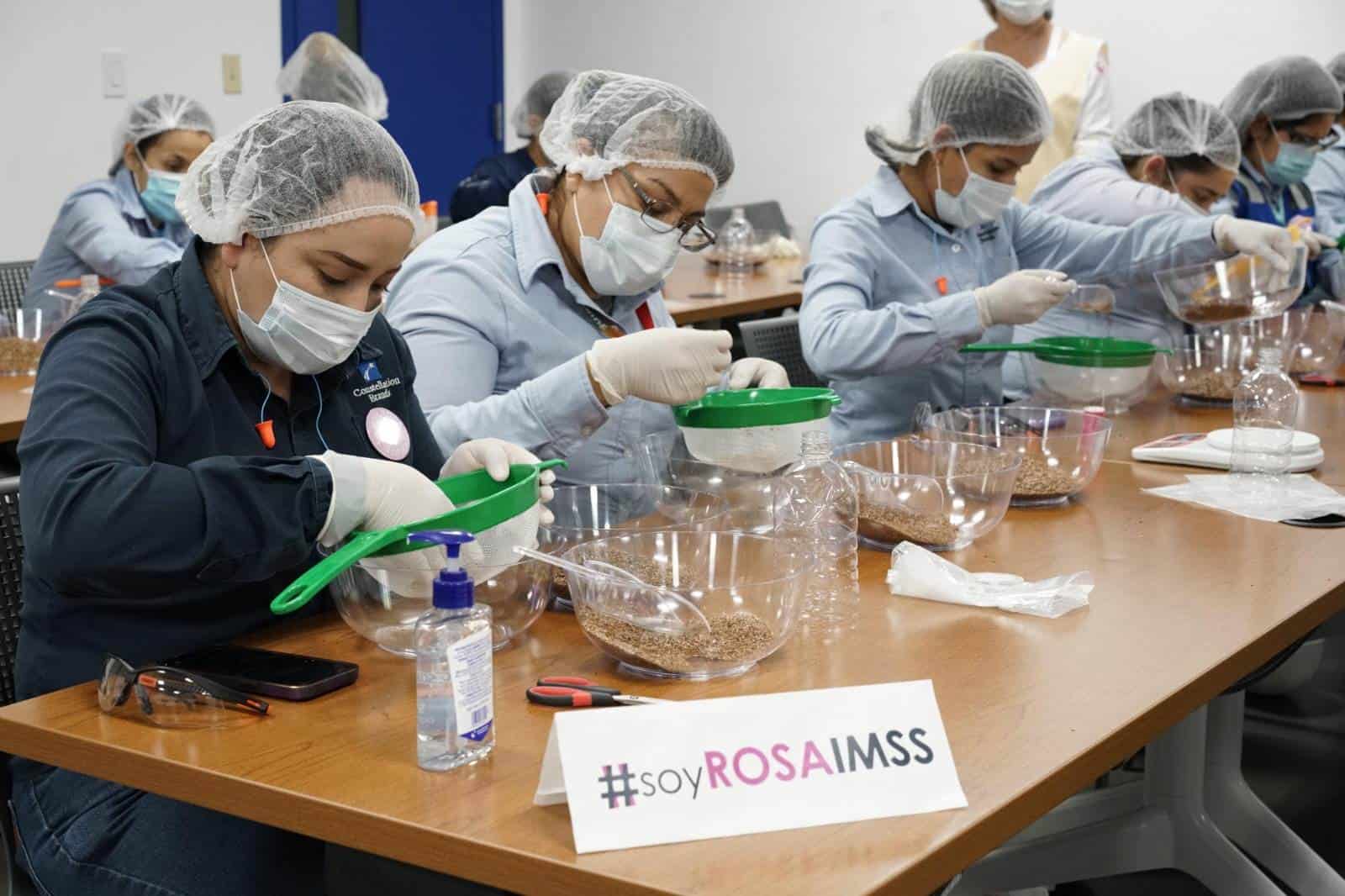 Trabajadoras de Constellation Brands realizan 40 prótesis