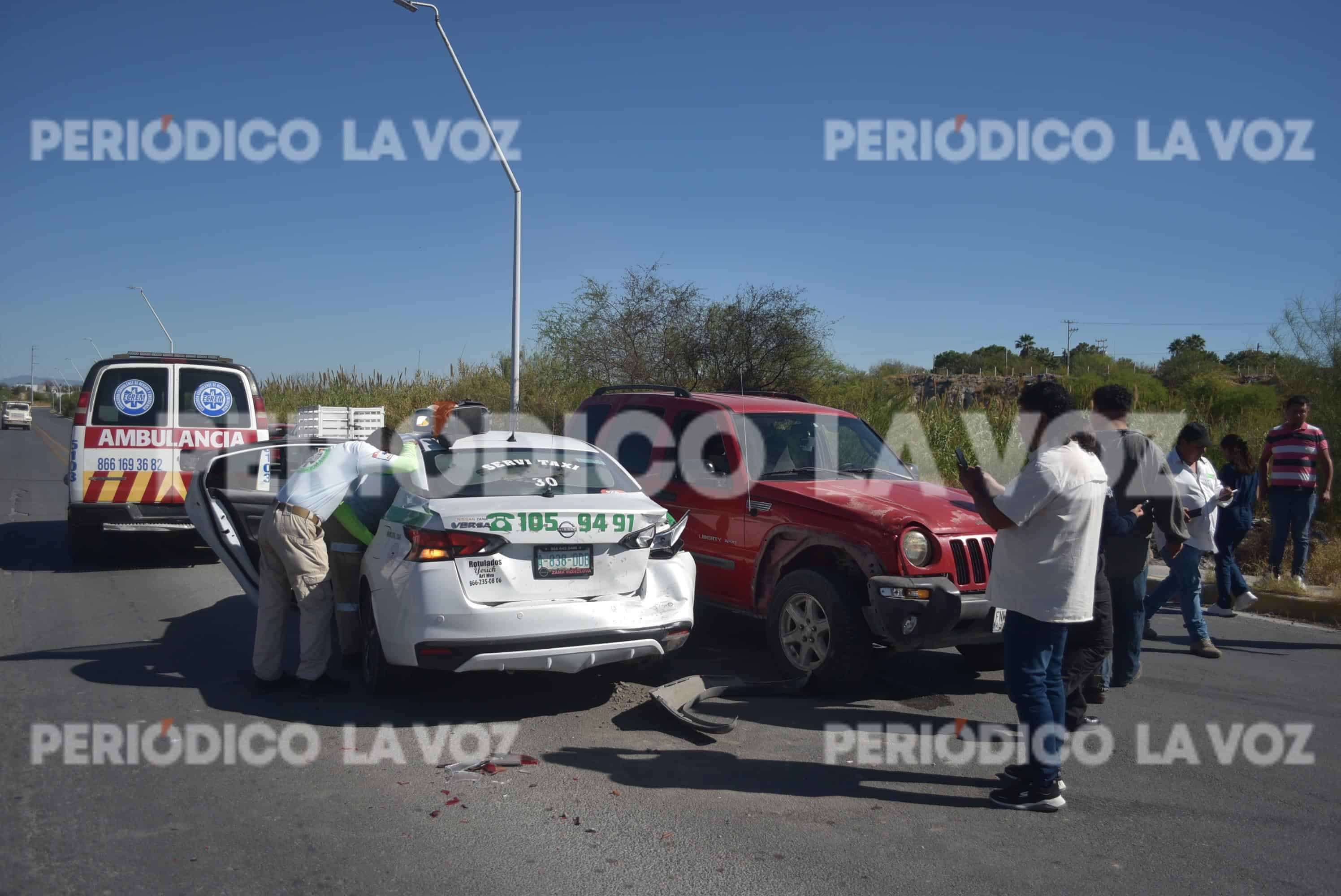 Causa carambola por falla en frenos