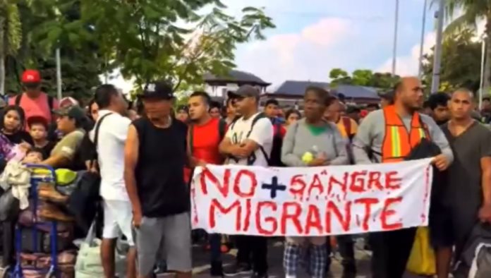 Nueva caravana migrante sale desde Chiapas