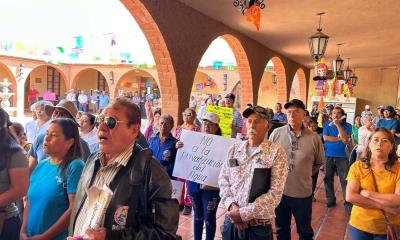 Protesta contra convenio de agua