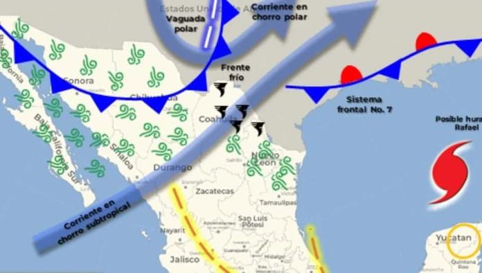 Alerta en Coahuila: Frente Frío Número 8 traerá lluvias fuertes en el norte del estado