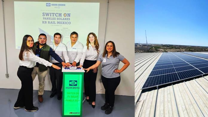 KB Rail México inaugura paneles solares en Ciudad Acuña