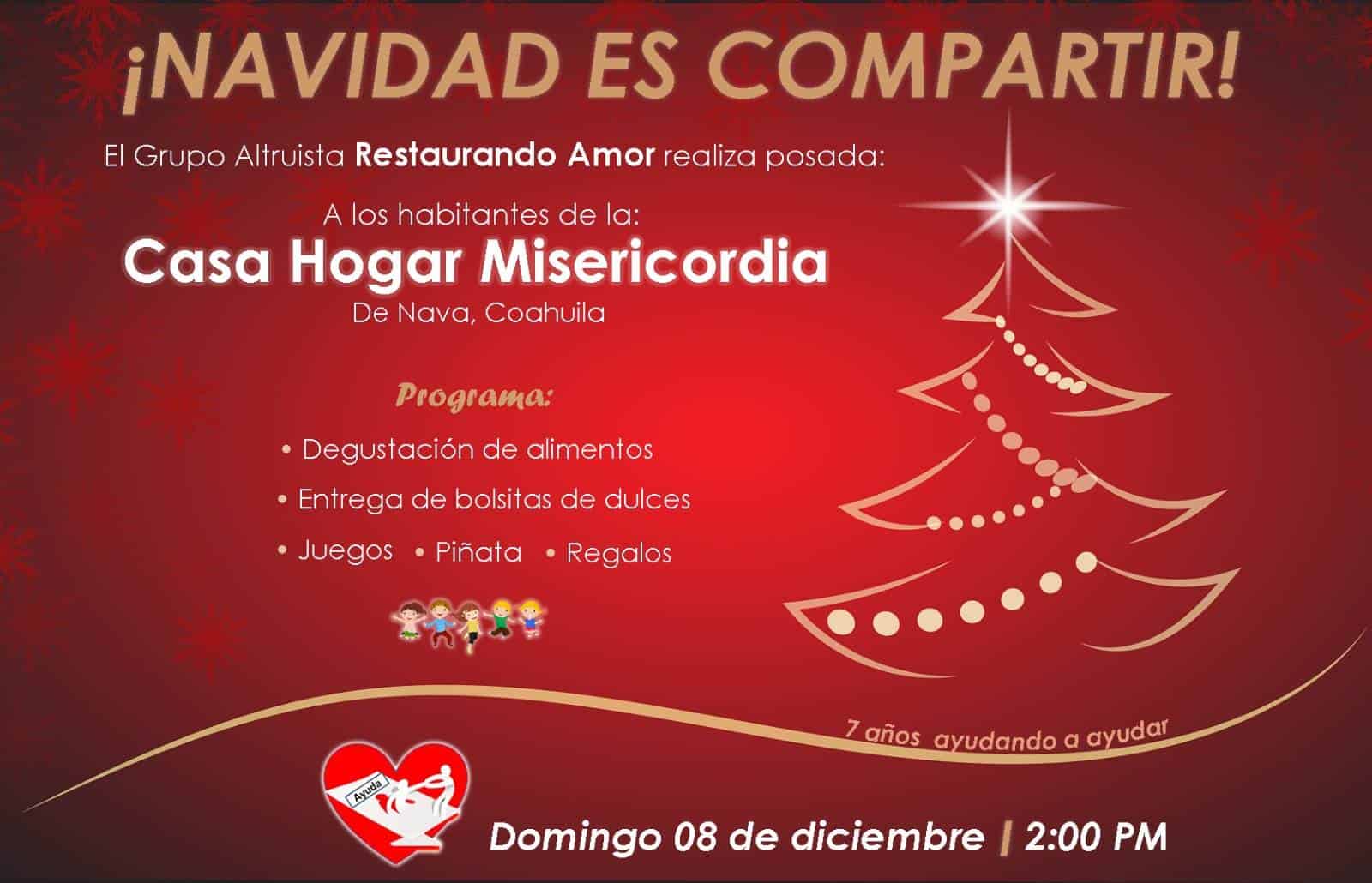 "Restaurando Amor" Organiza Posada Navideña para la Casa Hogar Misericordia en Nava