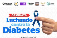 Realizan Caminata en Piedras Negras por el Día Mundial de la Diabetes