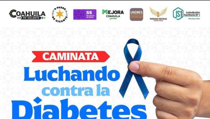 Realizan Caminata en Piedras Negras por el Día Mundial de la Diabetes