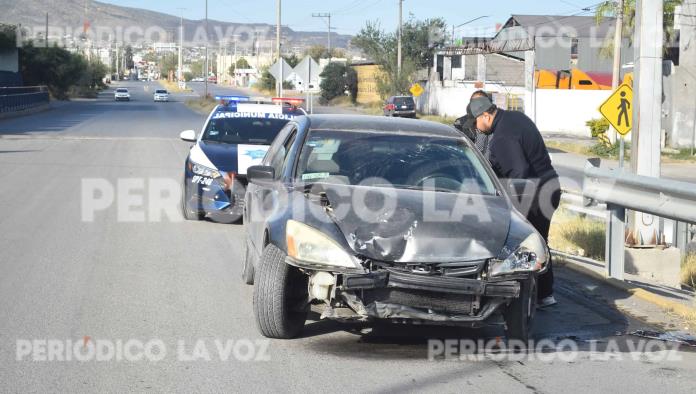 Choca mujer por conducir ebria