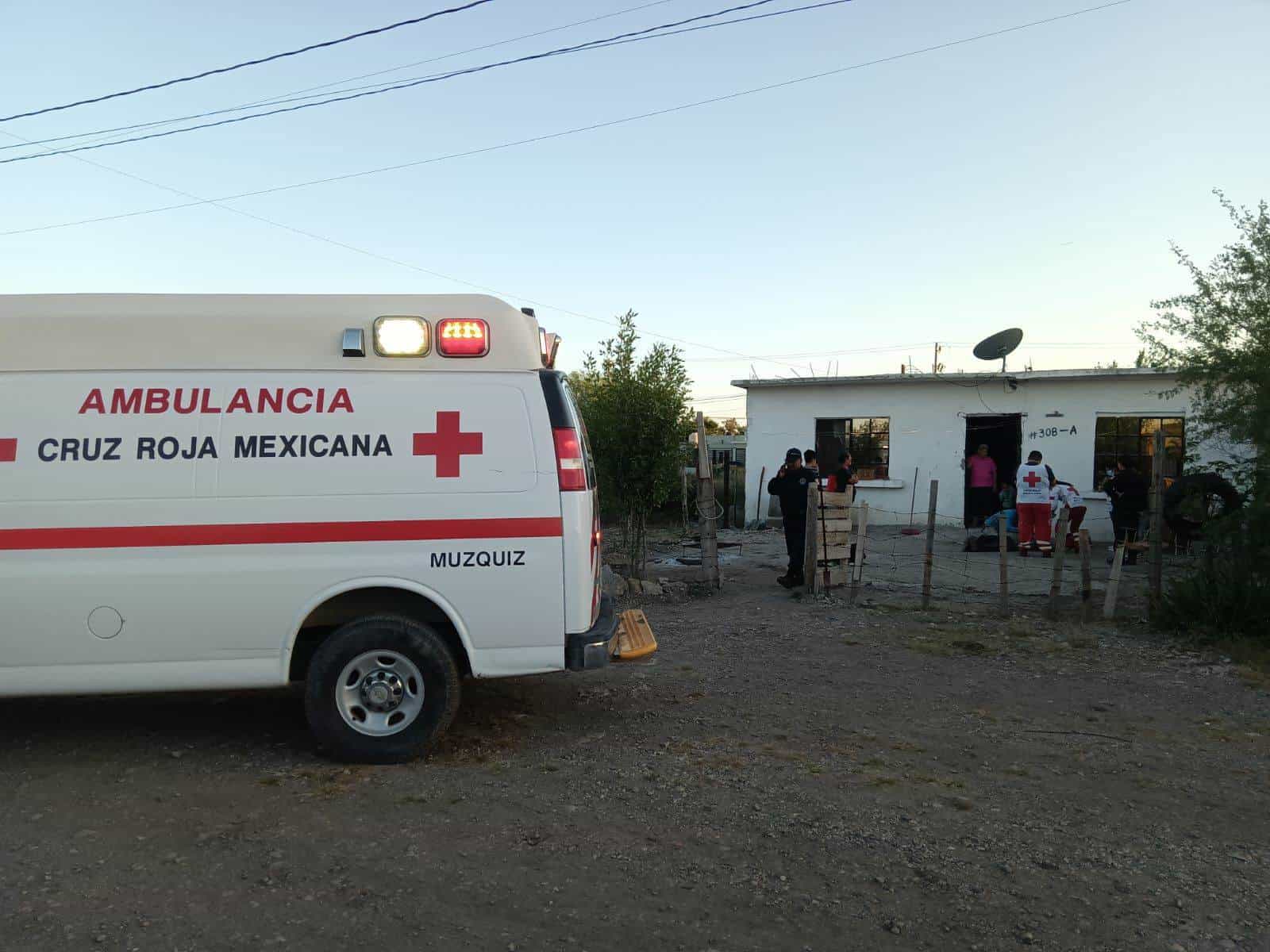 El afectado de nombre Jesús Tereso fue socorrido por la Cruz Roja.