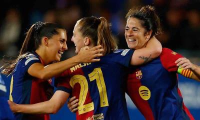 Barcelona golea 7-0 en la Champions League femenina