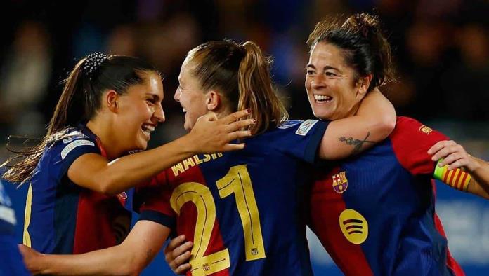 Barcelona golea 7-0 en la Champions League femenina