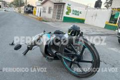 Derriba a motociclista