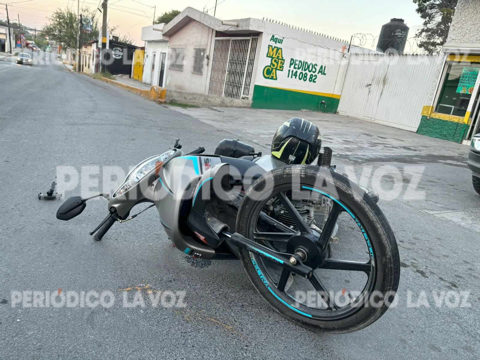 Derriba a motociclista