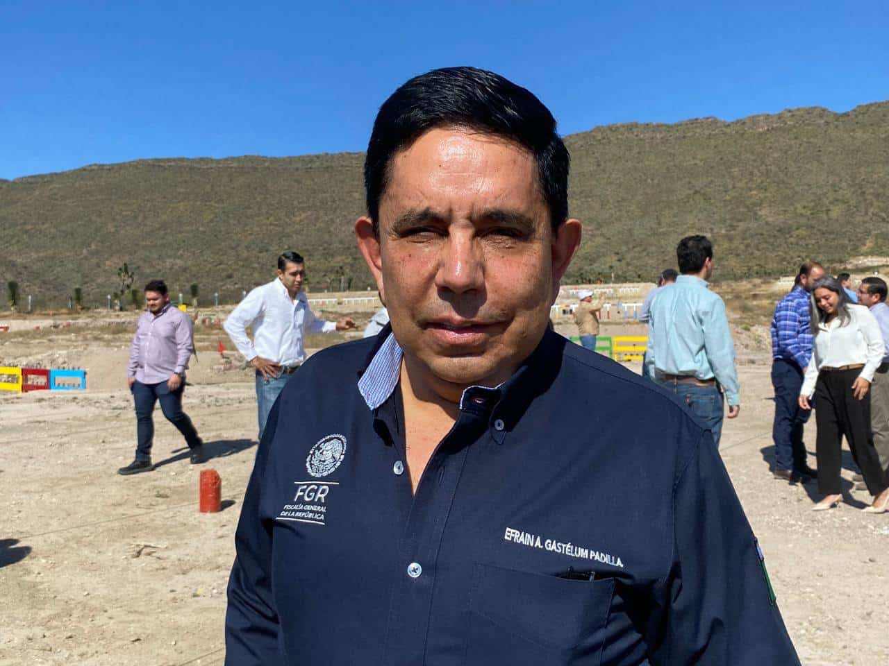 El delegado de la Fiscalía General de la República (FGR) en Coahuila, Efraín Alonso Gastelum.