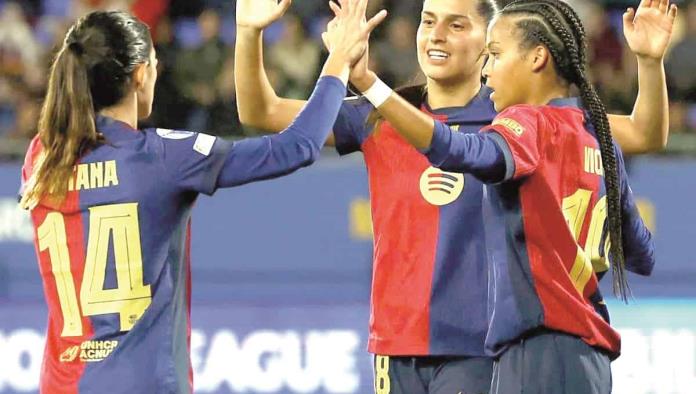 Barcelona femenil golea y repite 4-0 sobre Real Madrid