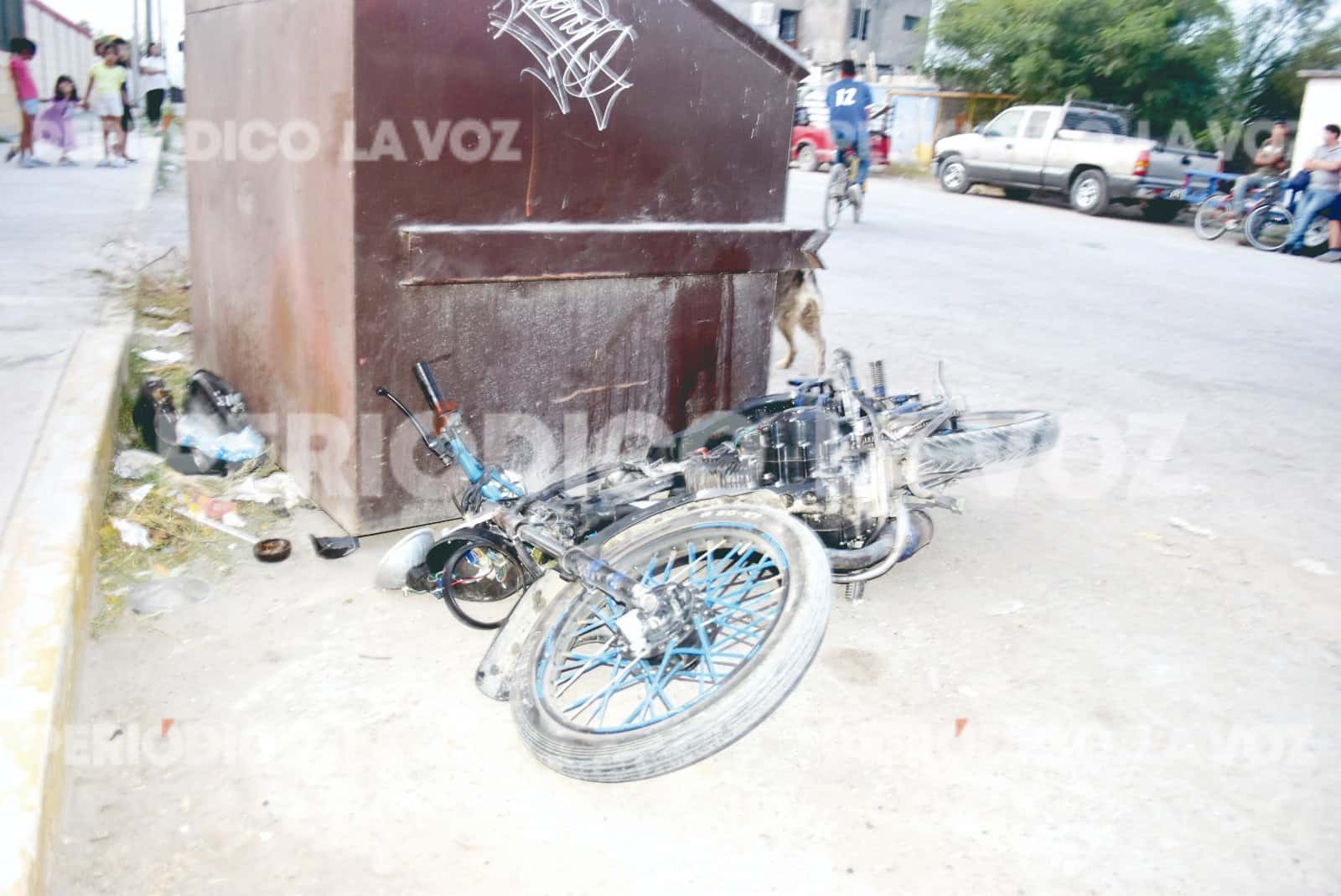 El motociclista resultó gravemente lesionado en el accidente ocurrido en la colonia Occidental.
