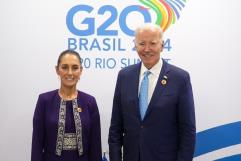 Sheinbaum habla sobre su reunión con Joe Biden en el G20