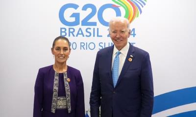 Sheinbaum habla sobre su reunión con Joe Biden en el G20