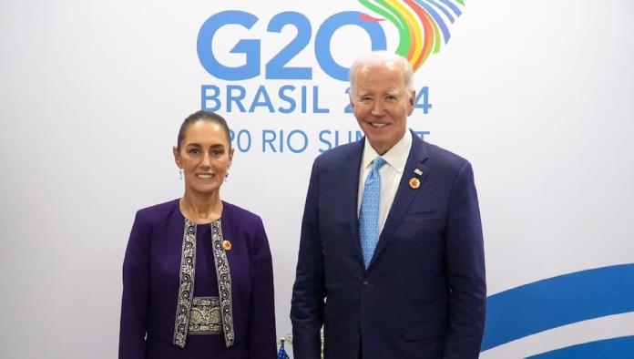 Sheinbaum habla sobre su reunión con Joe Biden en el G20