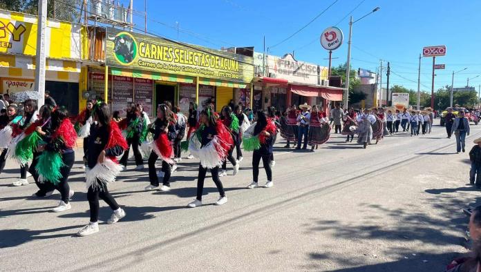 Ciudad Acuña celebra el Día de la Revolución con tradicional desfile escolar