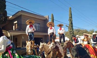 Club de Charrería del CBTA 210 destaca en desfile revolucionario