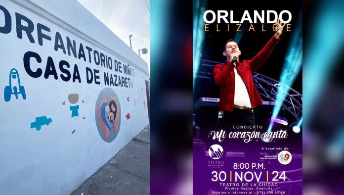 Invitan a Concierto de Orlando Elizalde en Beneficio de Orfanatorios de Villa de Fuente