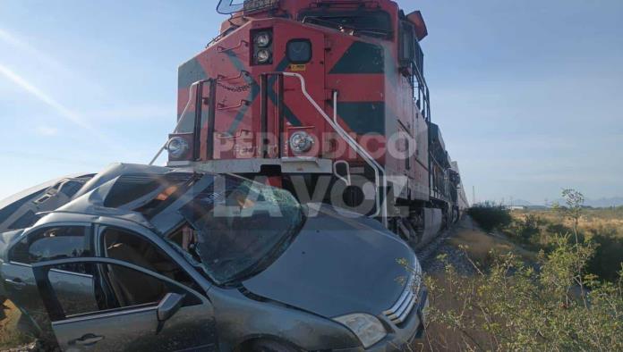 Accidente en tramo ferroviario deja a dos personas heridas en Estación Barroterán