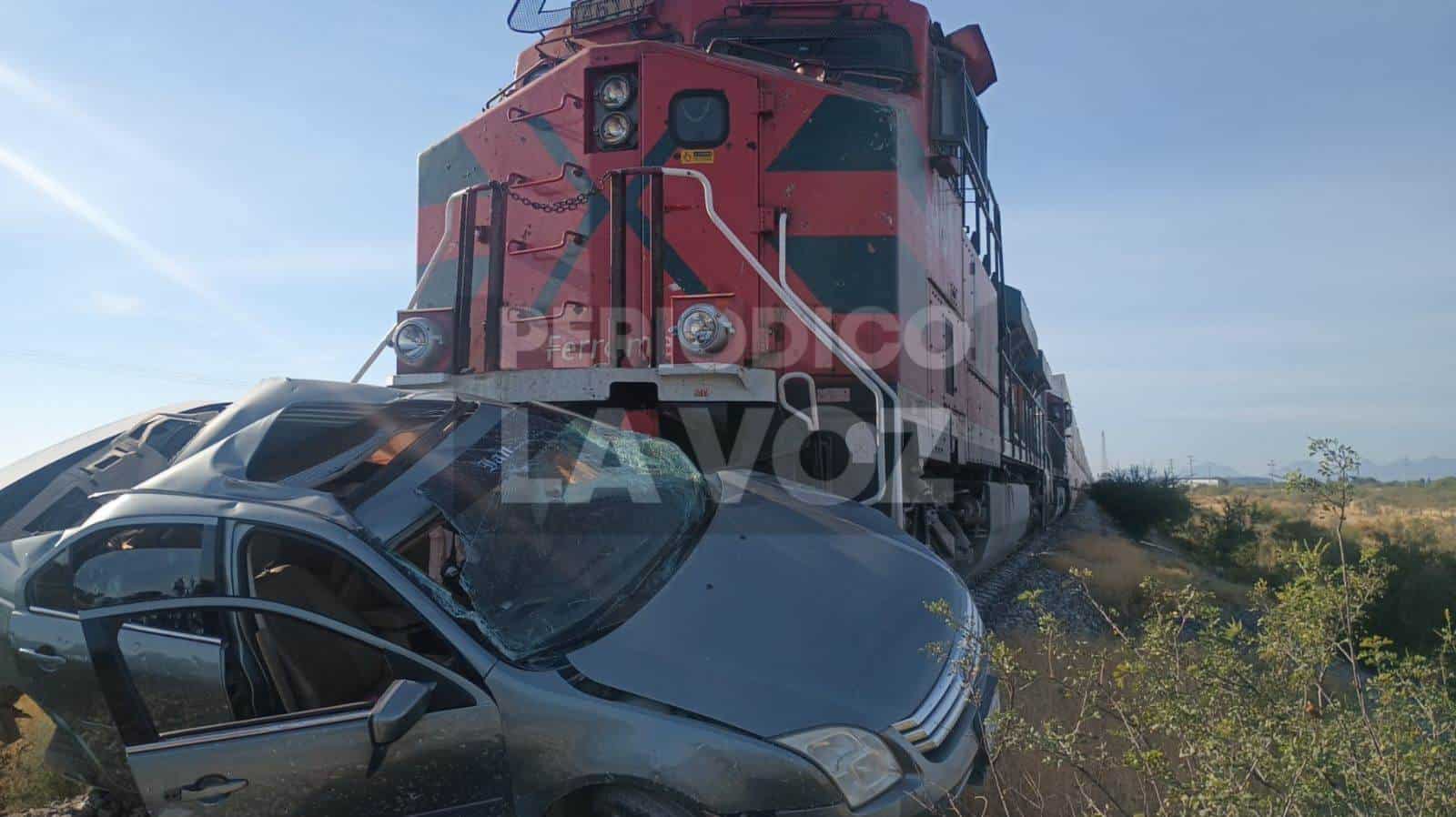 Accidente en tramo ferroviario deja a dos personas heridas en Estación Barroterán