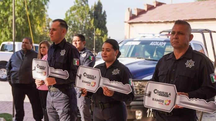 Llegan patrullas a Ramos Arizpe, para fortalecer la seguridad Llegan patrullas a Ramos Arizpe, para fortalecer la seguridad