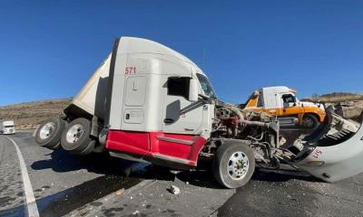 Otro accidente más de tráiler en la 57