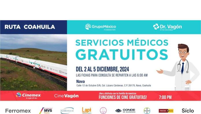 Ofrecerá Dr. Vagón servicios gratuitos en la Colonia Lázaro Cárdenas de Nava