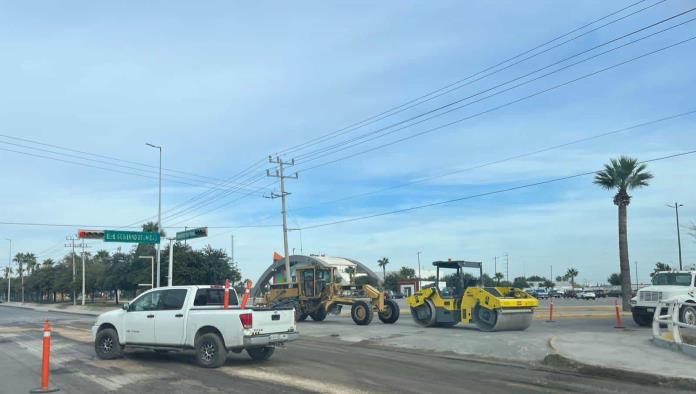 Avances en infraestructura en Ciudad Acuña con obras en el Libramiento Emilio Mendoza