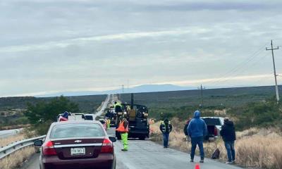 La secretaría de infraestructura comunicaciones y transportes realiza trabajos de bacheo