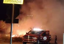 Fuerte incendio en Los Bosques