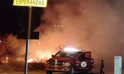 Fuerte incendio en Los Bosques