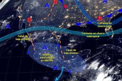 Se acerca el Frente Frio 12 a México; Dejara frío y lluvias