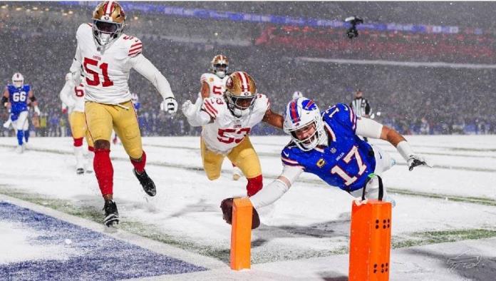 Buffalo se luce en la nieve contra los 49 ers, Josh Allen brilla y se encamina hacia MVP