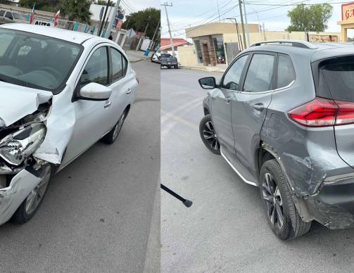 Accidente en Ciudad Acuña: Choque entre dos vehículos en la calle Aranda Reynel