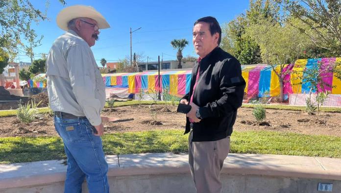 Remodelación de la Plaza Benjamín Canales prioriza el cuidado ecológico en Ciudad Acuña