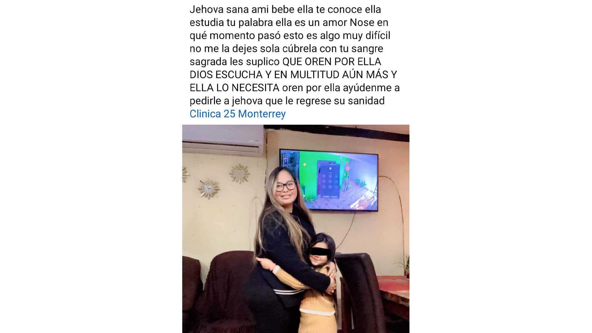 Delicada la pequeña Aitana, sospechan que se trata de Tétanos.