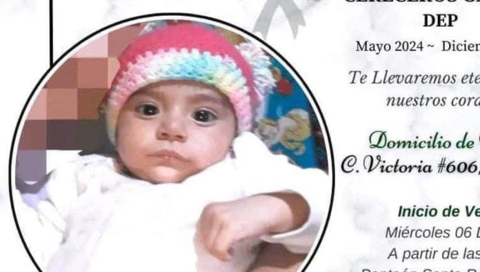 Piden ayuda para sepultar a bebé que murió asesinada