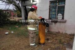 Reportan flamazo en tanque de gas