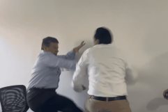 Legisladores se agarran a golpes en Congreso de Chiapas